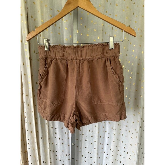 Cookies Clothing Co. Hawaii Linen Blend Large Elastic Waistband Pull On Shorts S - Picture 2 of 7